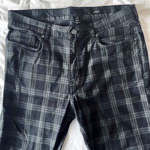 H&M Skinny Fit Pants Grey & Black lined